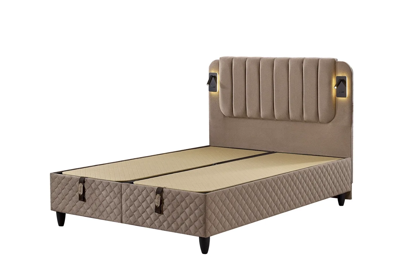 Arya 160x200 Double Mattress, Divan Base, Headboard Set EY3009