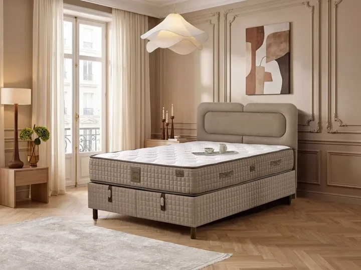 Nesta 140x200 Double Mattress, Divan Base, Headboard Set EY3017