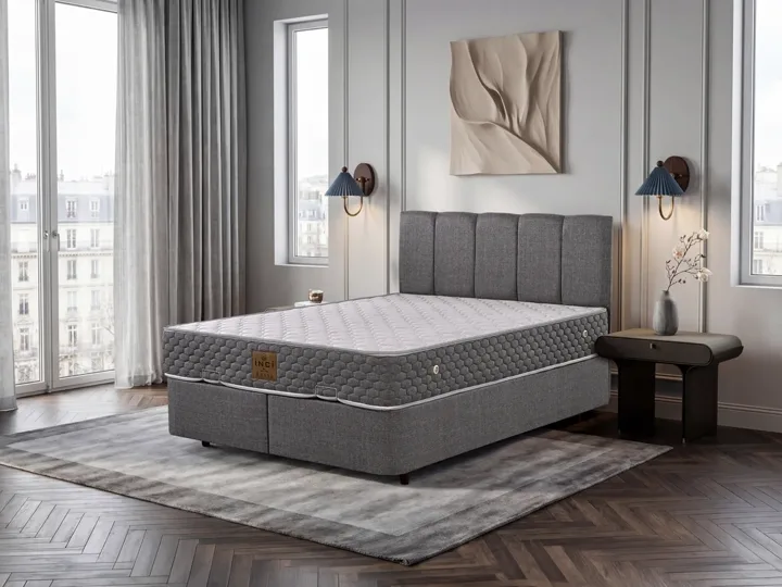 Soho 180x200 Double Mattress, Divan Base, Headboard Set EY3024