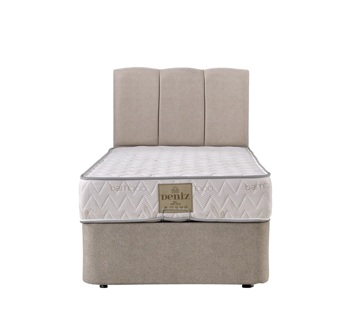 Polo 90x200 Single Mattress, Divan Base, Headboard Set EY3025