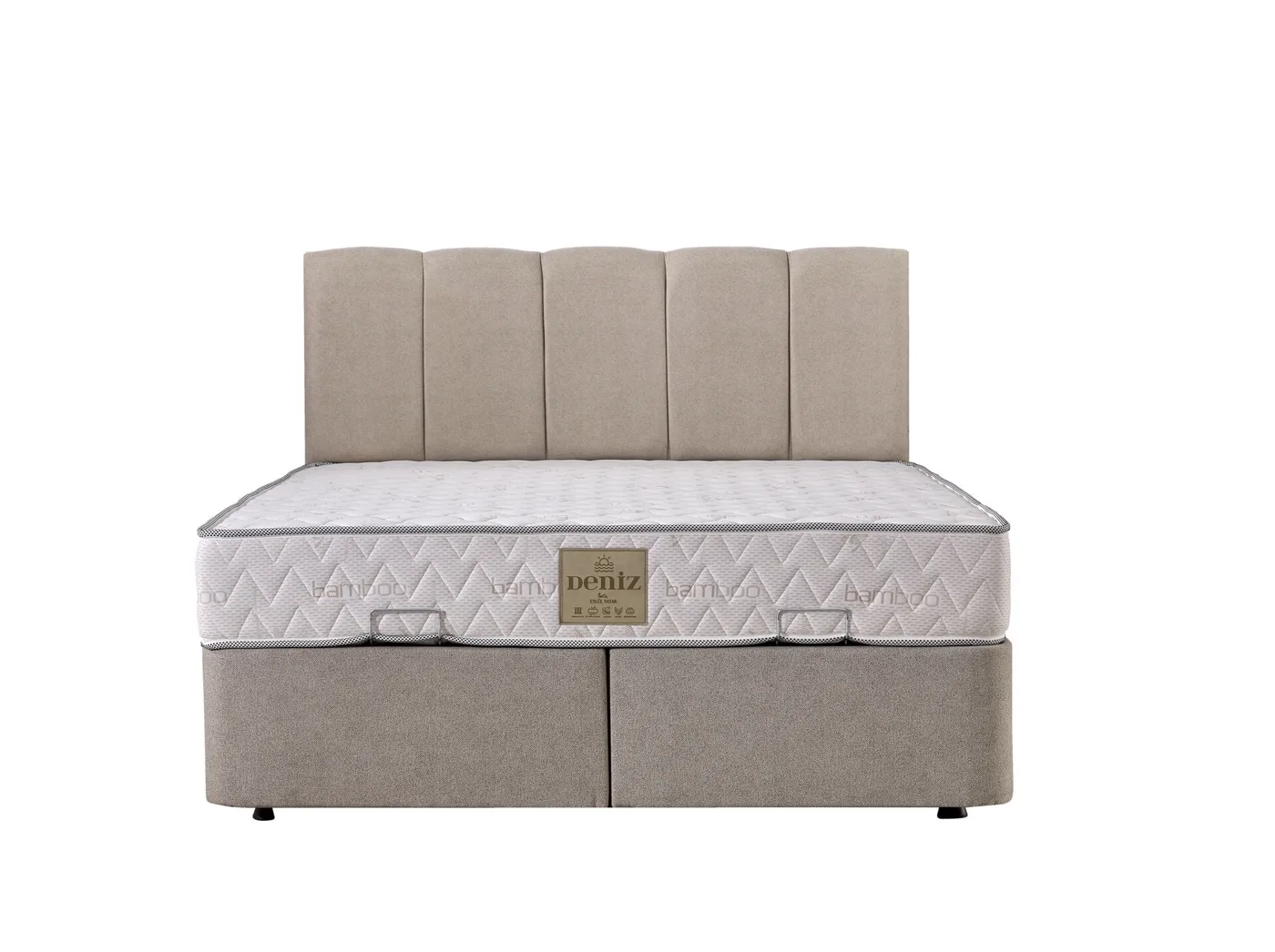 Polo 140x200 Double Mattress, Divan Base, Headboard Set EY3025