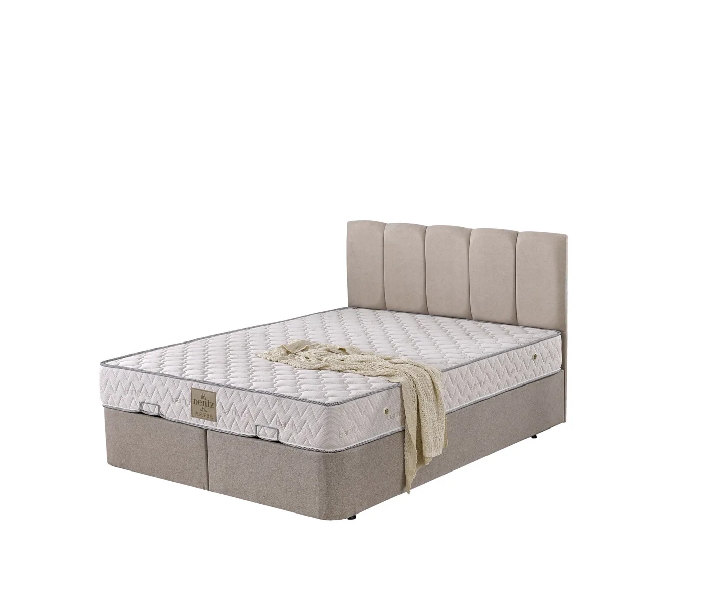 Polo 140x200 Double Mattress, Divan Base, Headboard Set EY3025