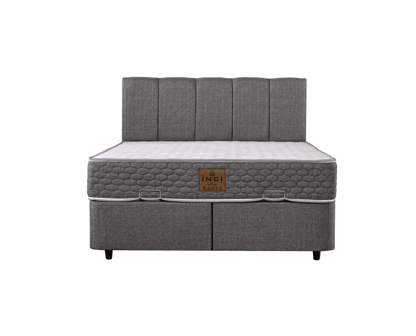 Soho 200x200 Double Mattress, Divan Base, Headboard Set EY3024