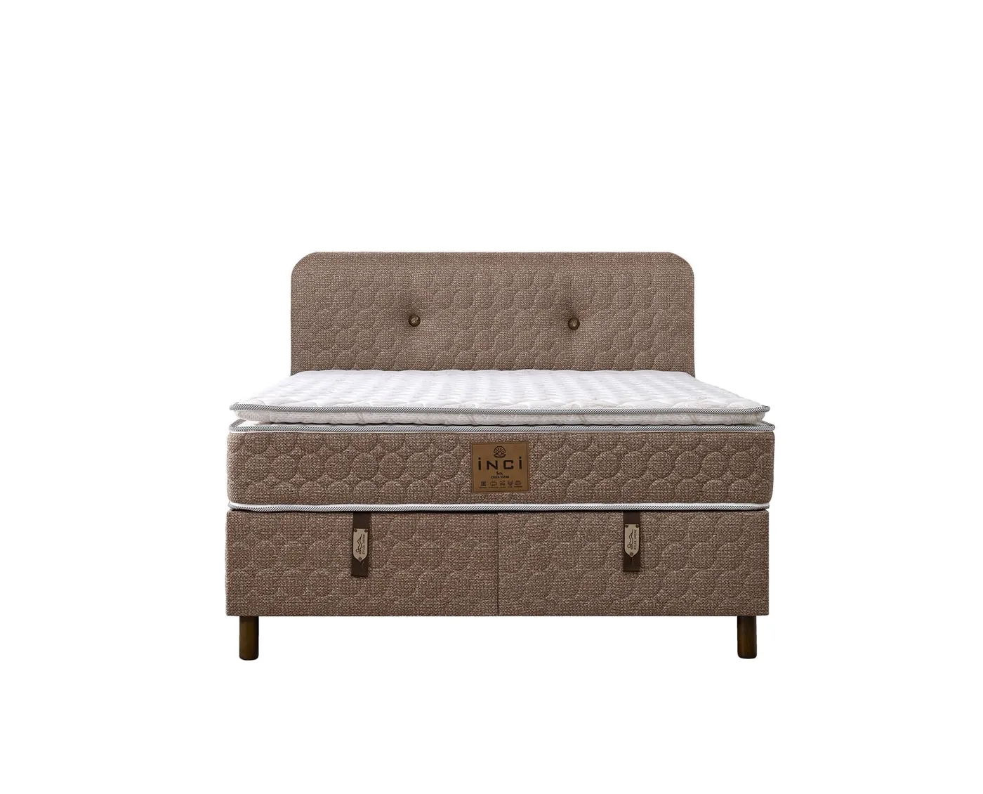 Loya 200x200 Double Mattress, Divan Base, Headboard Set EY3023