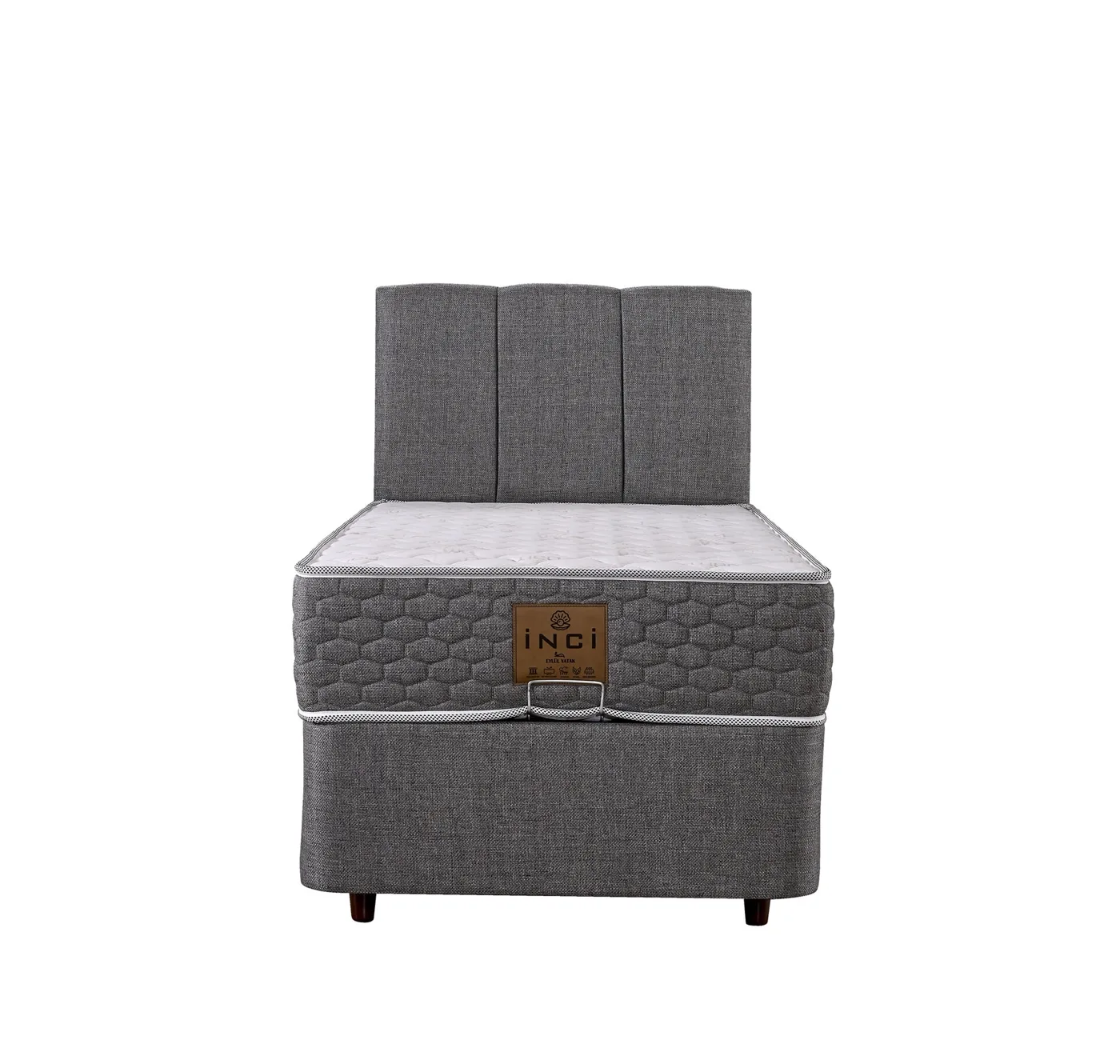 Soho 90x200 Single Mattress, Divan Base, Headboard Set EY3024