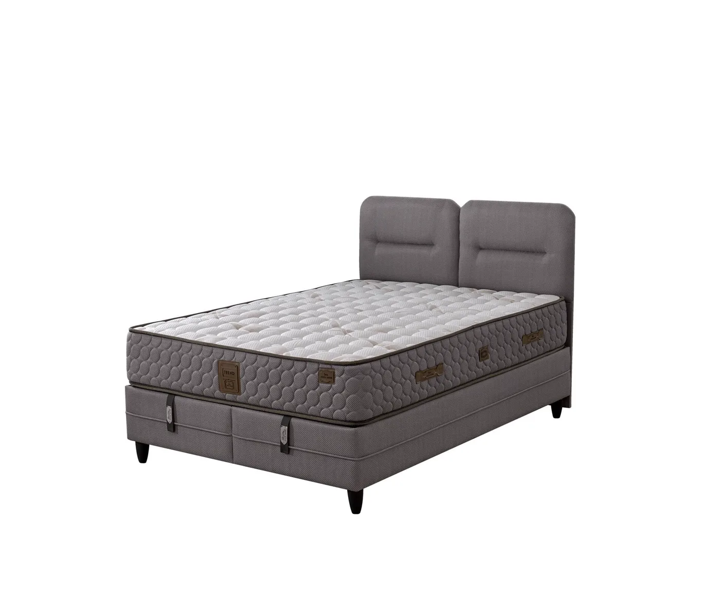 Simba 140x200 Double Mattress, Divan Base, Headboard Set EY3016