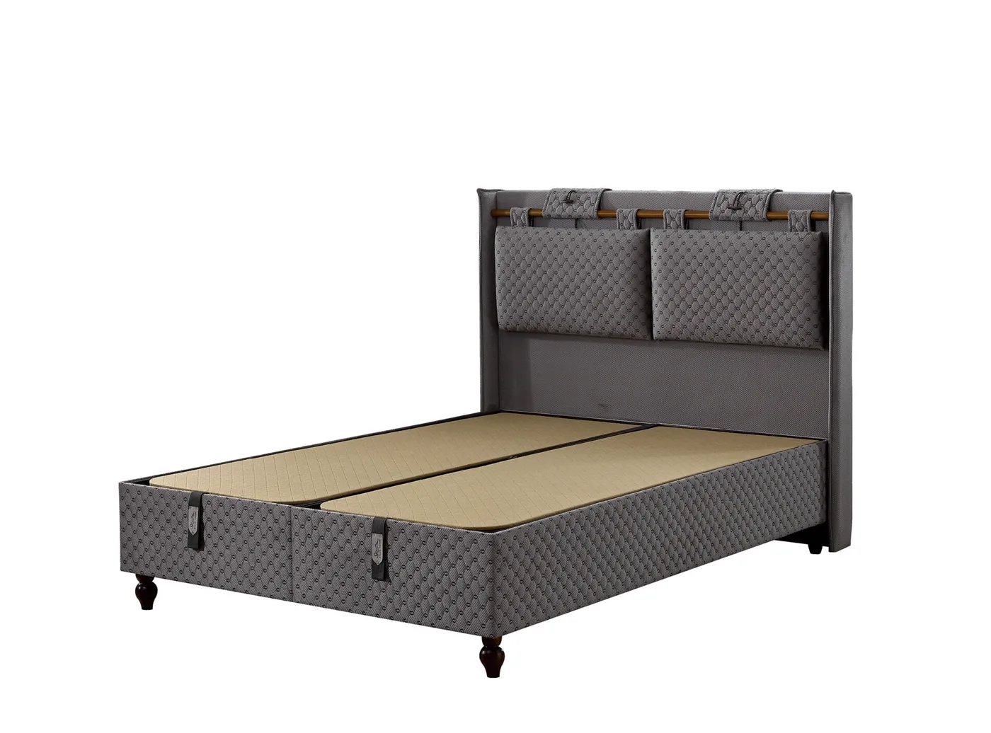 Sleepy 150x200 Double Mattress, Divan Base, Headboard Set EY3012