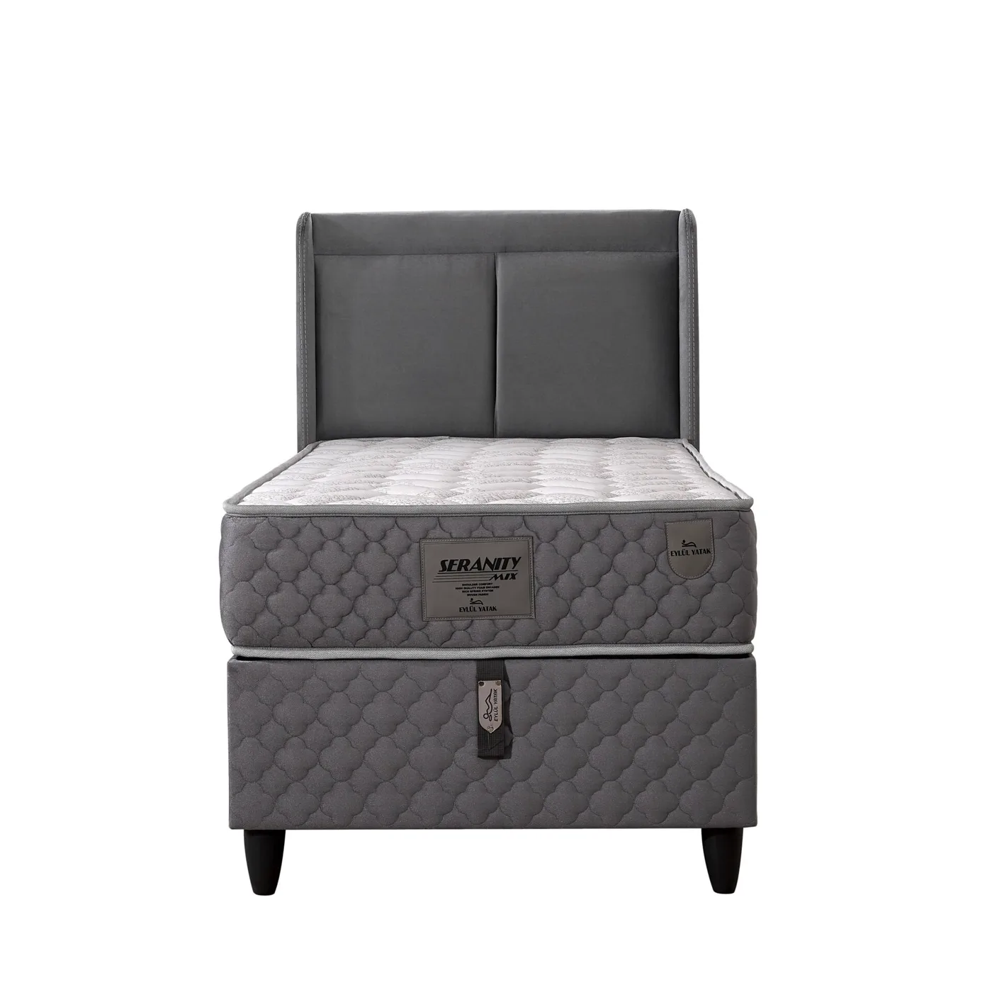 Sedef 90x200 Single Mattress, Divan Base, Headboard Set EY3011