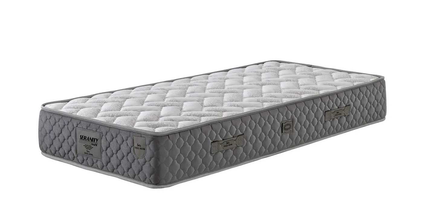 Sedef 90x200 Single Mattress, Divan Base, Headboard Set EY3011