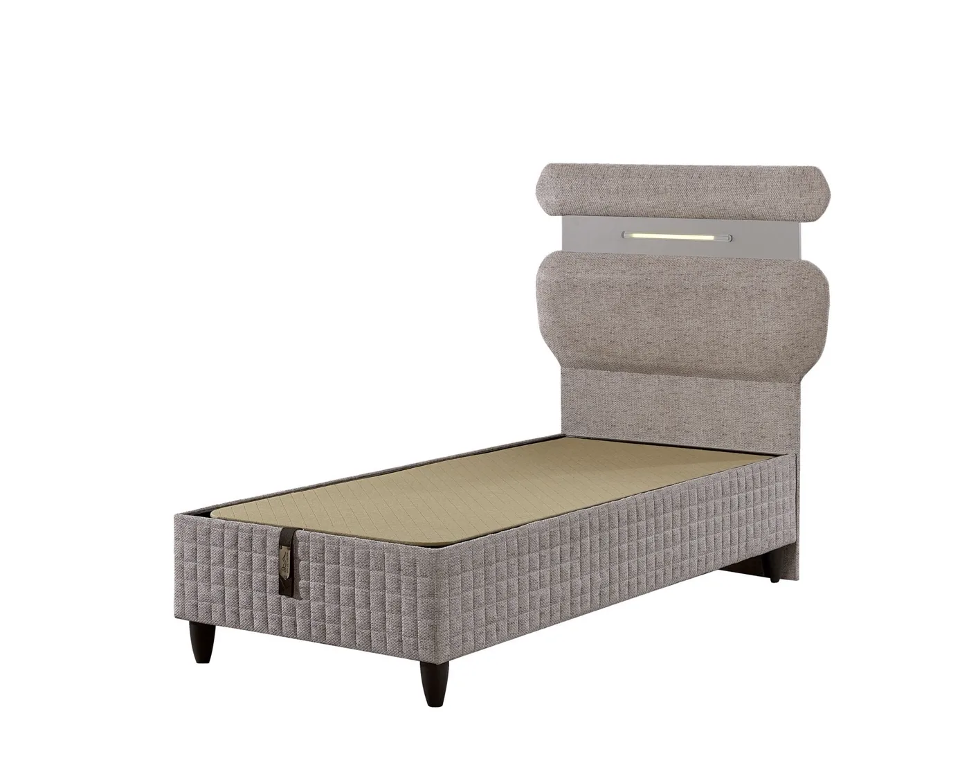 Lucca 90x190 Single Mattress, Divan Base, Headboard Set EY3005