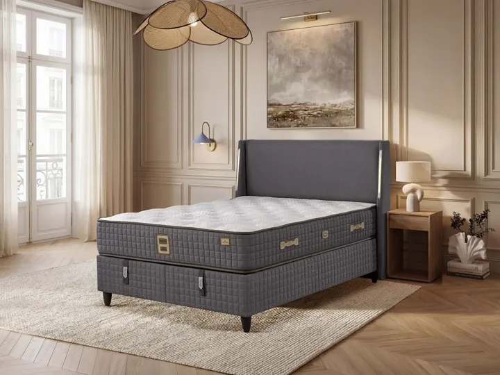 İkon 150x200 Çift Kişilik Yatak, Baza, Başlık Seti EY3010