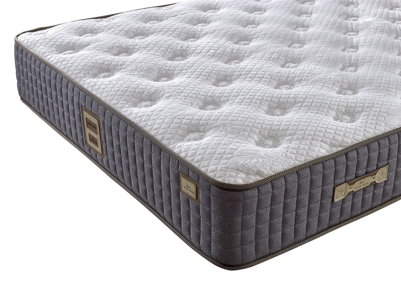 Ikon 150x200 Double Mattress, Divan Base, Headboard Set EY3010