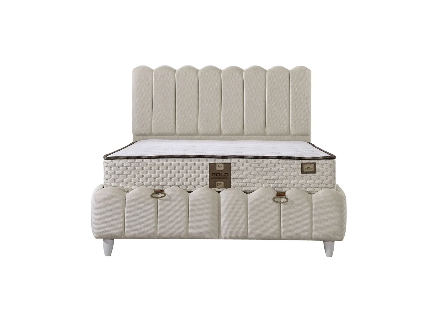 Norin 140x190 Double Mattress, Divan Base, Headboard Set EY3006