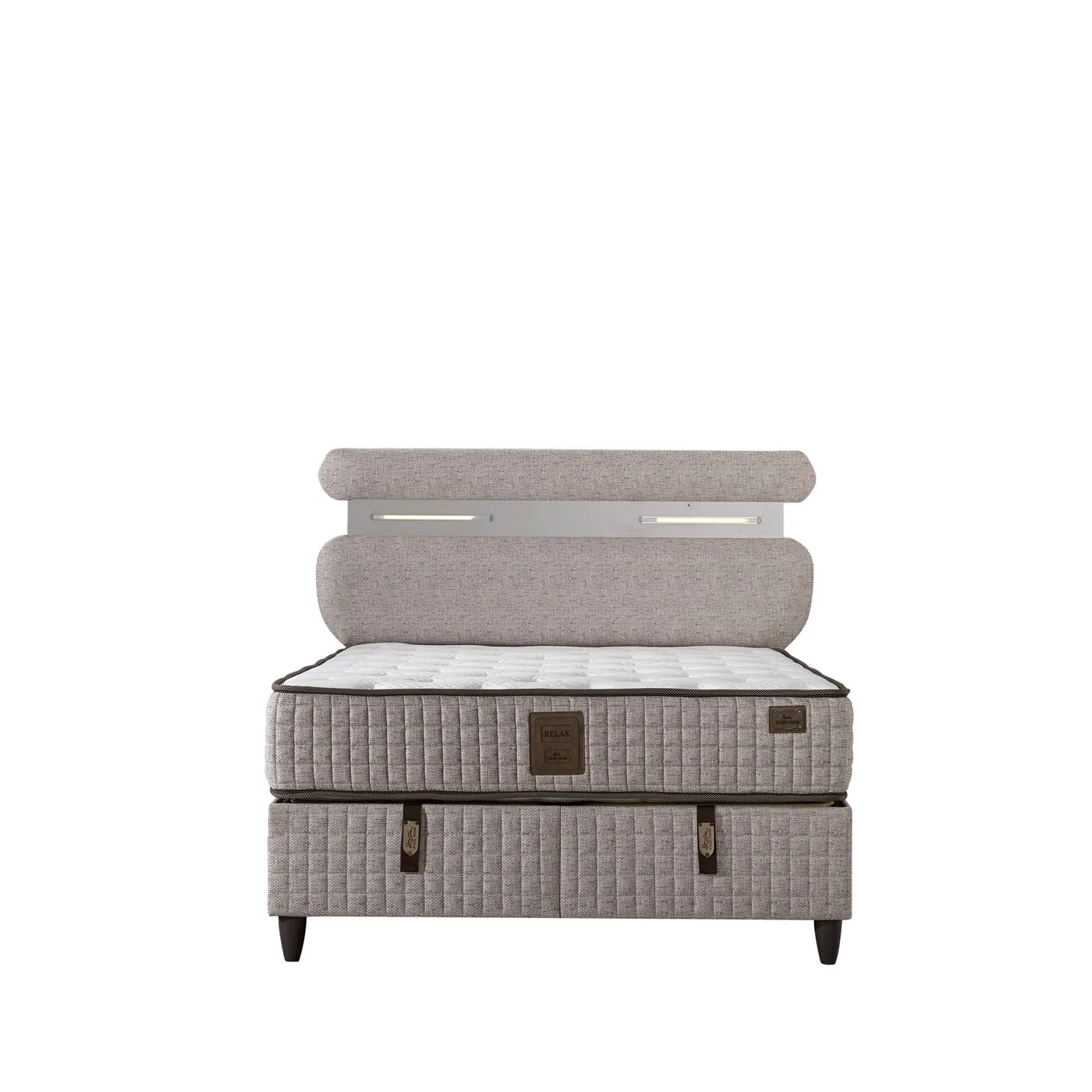 Lucca 150x200 Double Mattress, Divan Base, Headboard Set EY3005