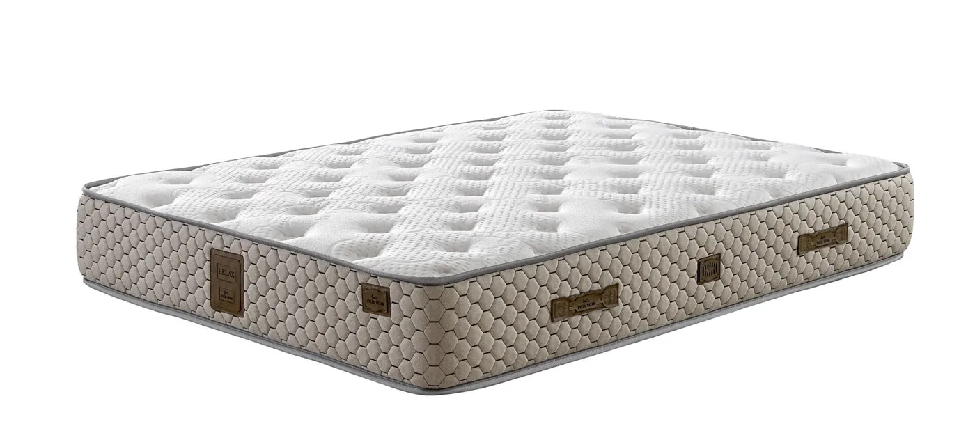 Lucca 150x200 Double Mattress, Divan Base, Headboard Set EY3005