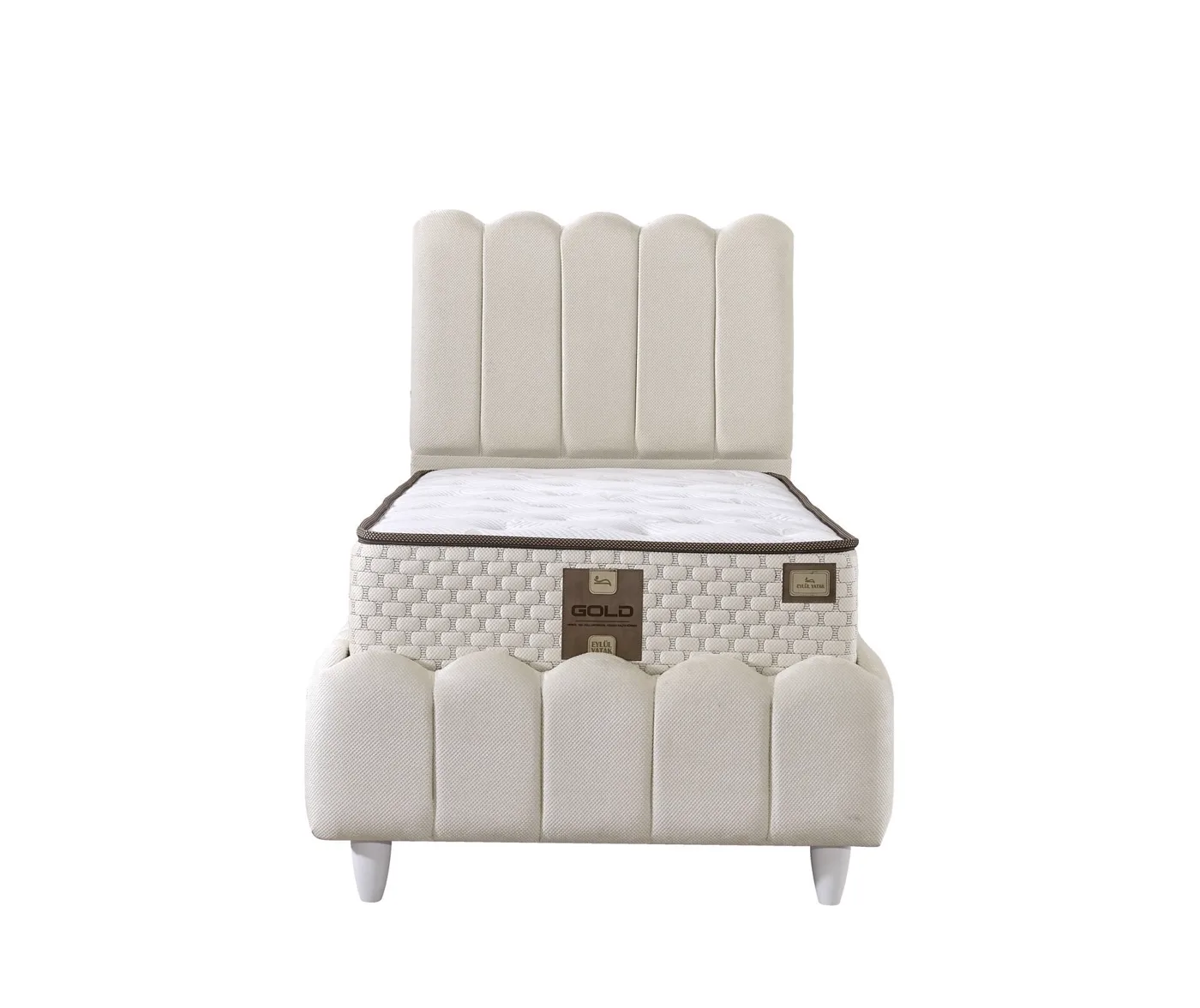 Norin 90x190 Single Mattress, Divan Base, Headboard Set EY3006
