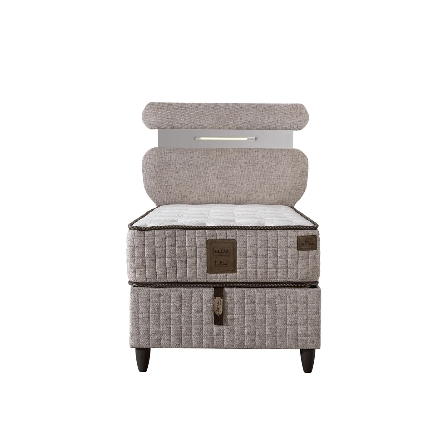 Lucca 120x200 Single Mattress, Divan Base, Headboard Set EY3005