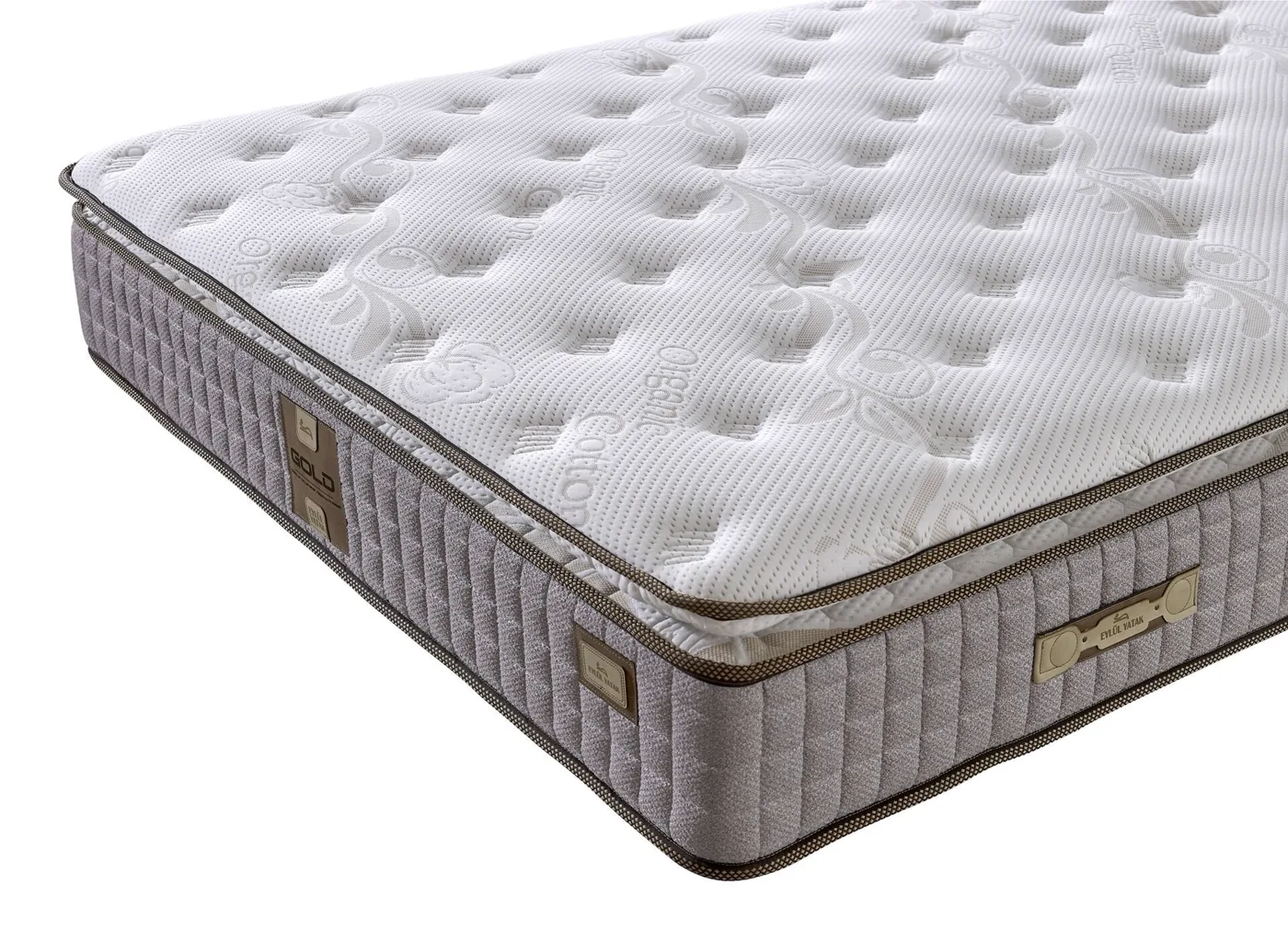 Retro 180x200 Double Mattress, Divan Base, Headboard Set EY3004
