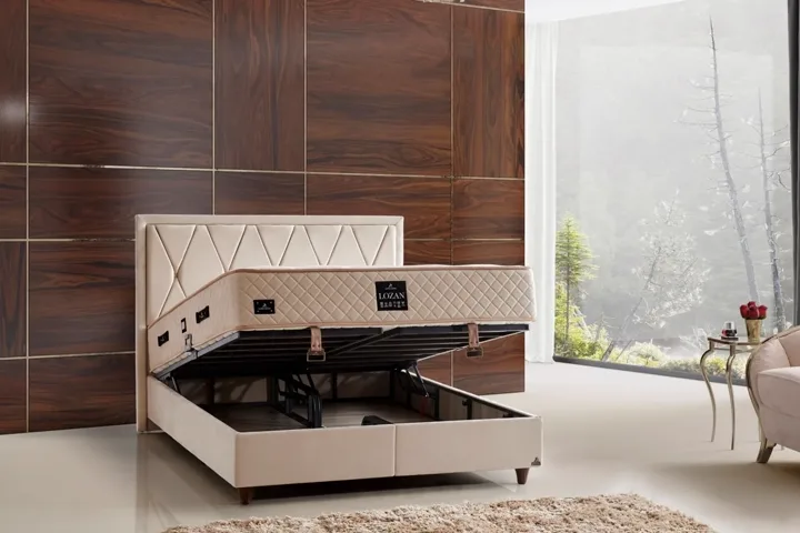 Lozan Plus 90x190 Tek Kişilik Baza, Başlık Seti CP1432