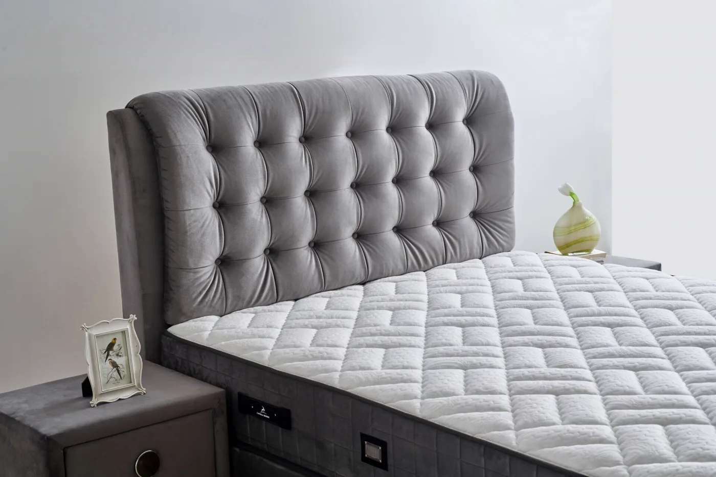 Zeus 200x200 Double Divan Base and Headboard Set CP1427