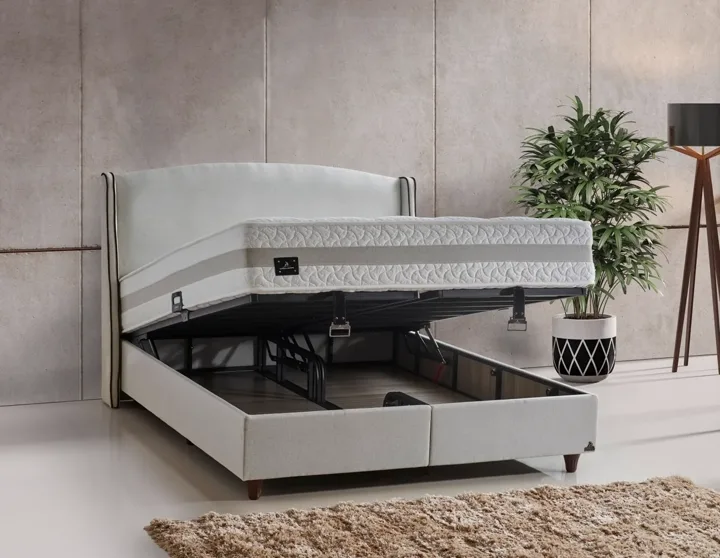 Monza 140x190 Double Divan Base and Headboard Set CP1426