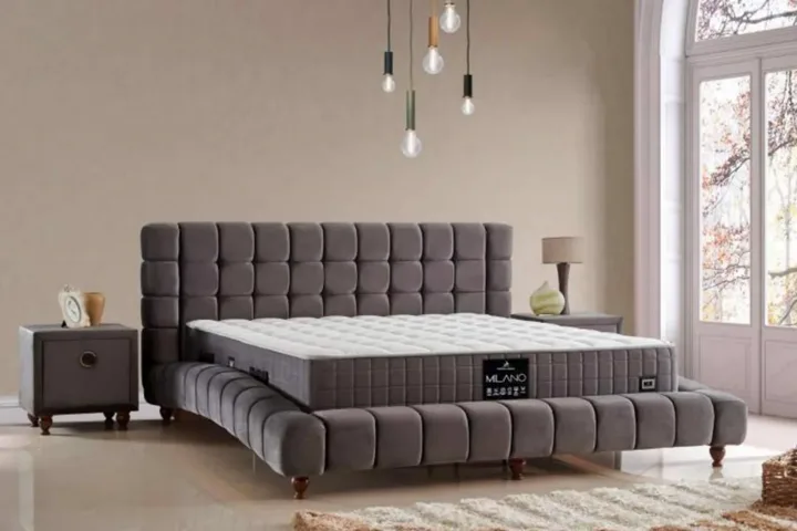 Milano 120x200 Single Mattress, Divan Base, Headboard Set CP1008