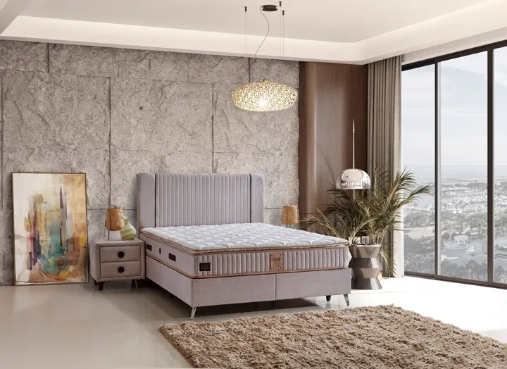 Lucca 160x200 Double Mattress, Divan Base, Headboard Set without Storage CP1039