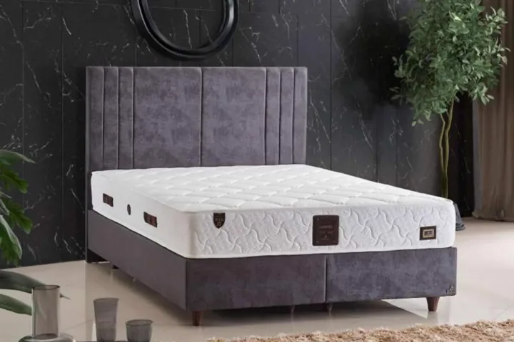 Latextra 160x200 Double Mattress, Divan Base, Headboard Set CP1038