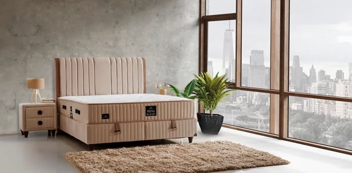 Siena 180x200 matelas 2 places, sommier, ensemble tête de lit CP1035
