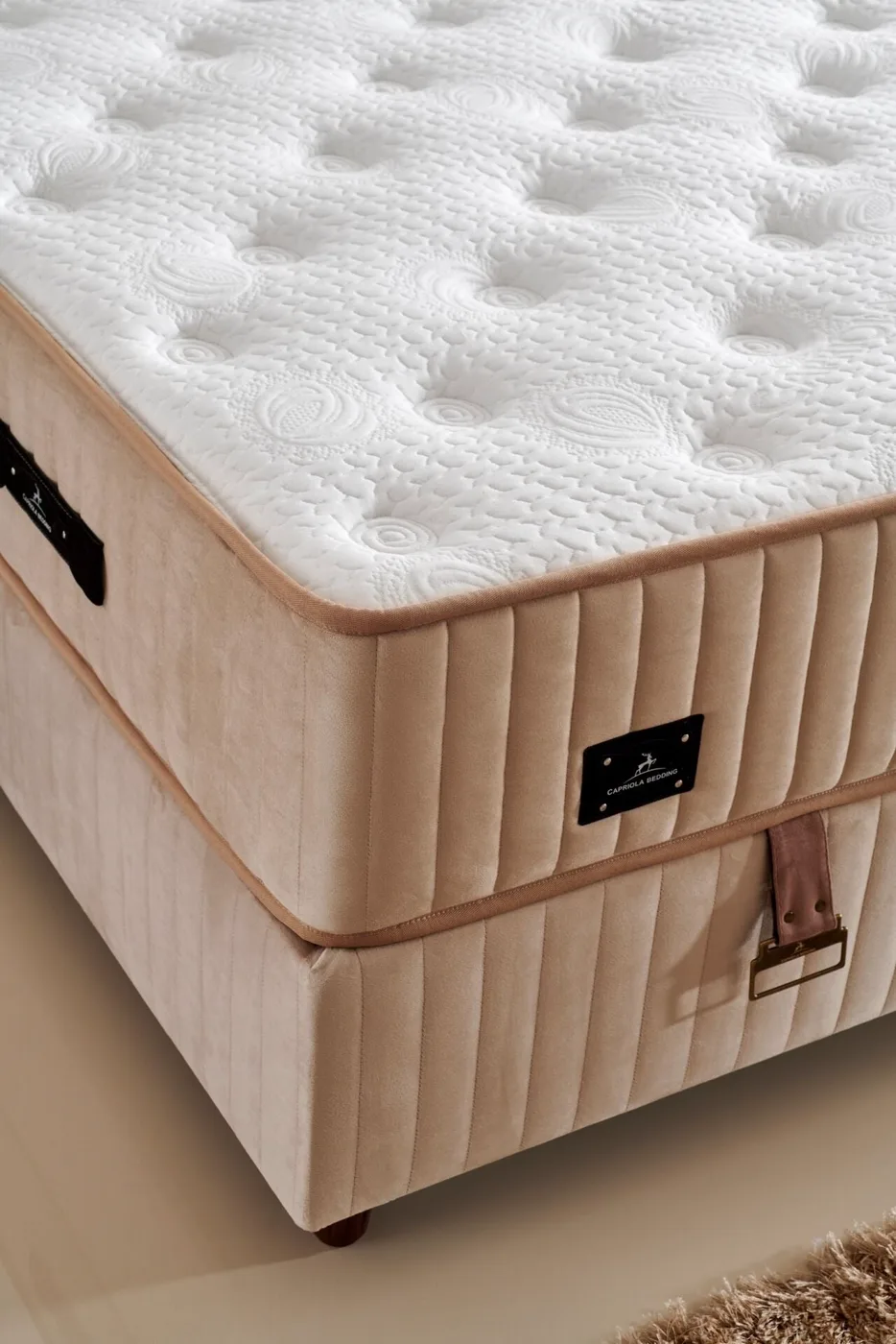 Siena 100x200 Single Mattress, Divan Base, Headboard Set CP1035