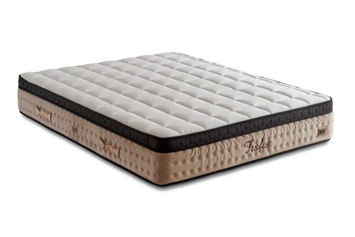Fisfis Plus 150x200 Double Mattress, Divan Base, Headboard Set CP1030