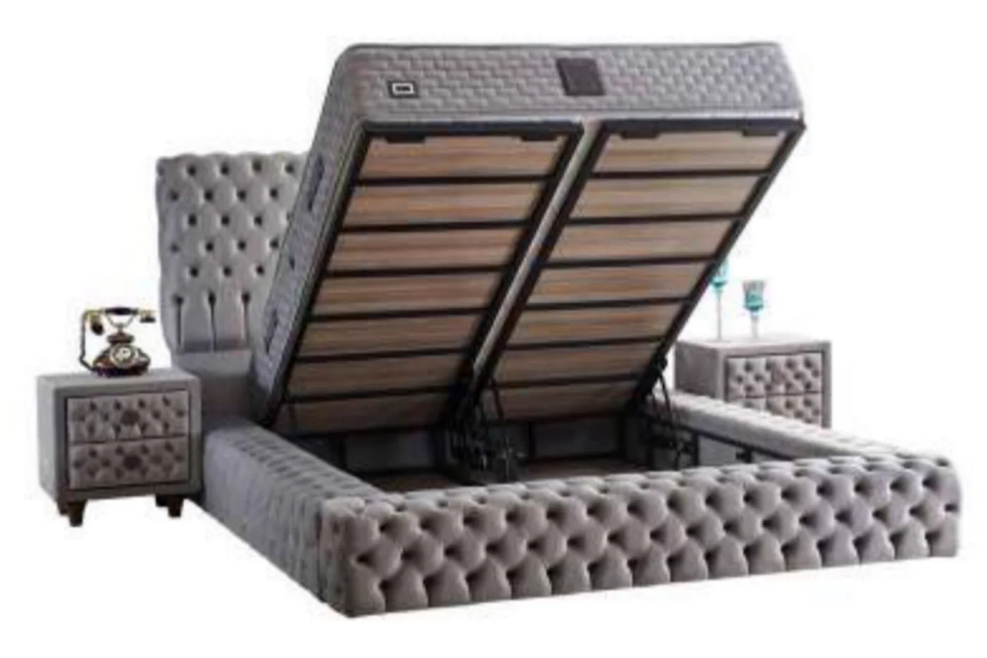 Carol Plus 180x200 Double Mattress, Divan Base, Headboard Set CP1007