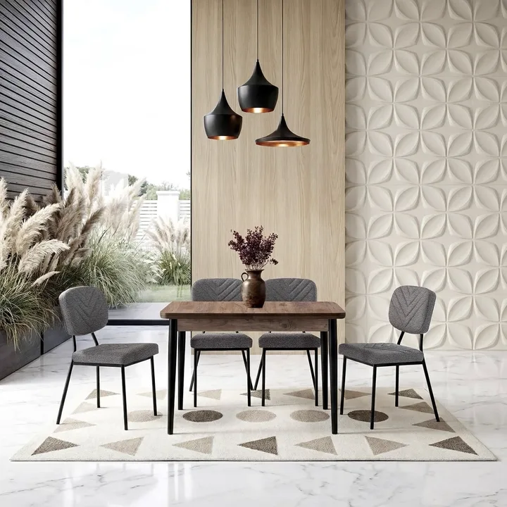 Zen Antik Table & Vira Chair Set HDR1453