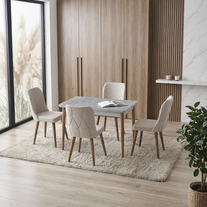 Zen Grey Table & Aria Chair Set HDR1457