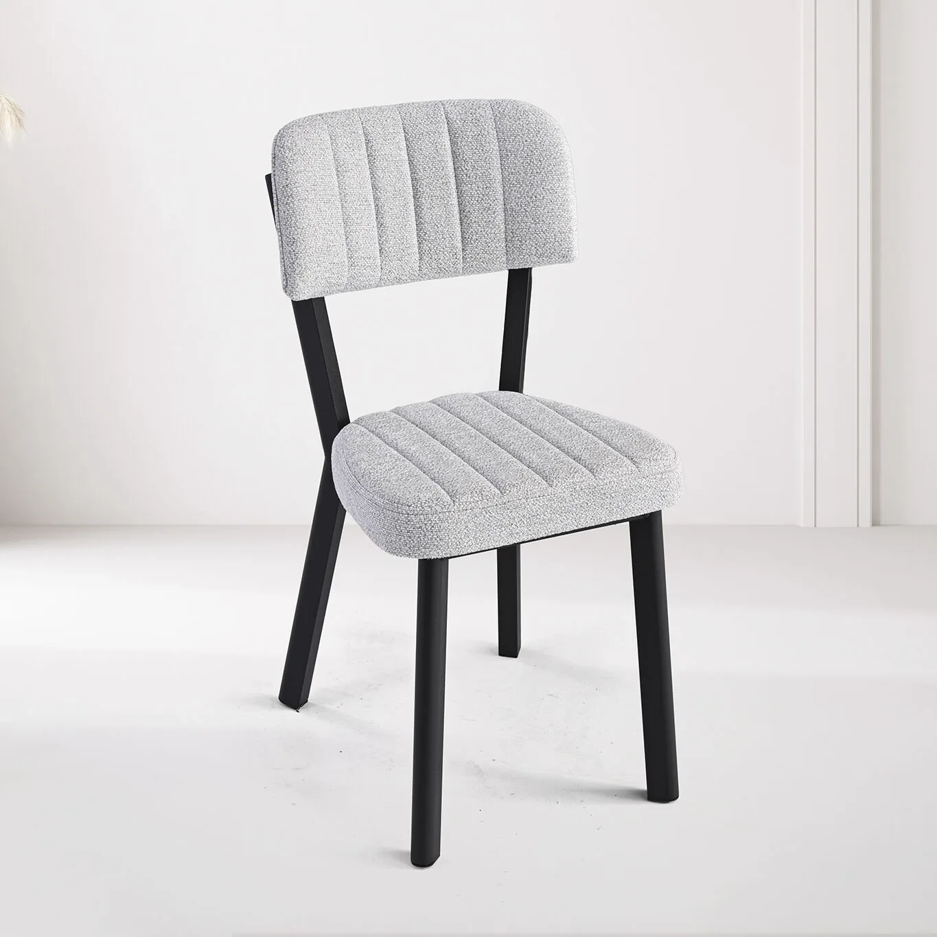 Zen White Marble Table & Ceyda Chair Set HDR1455