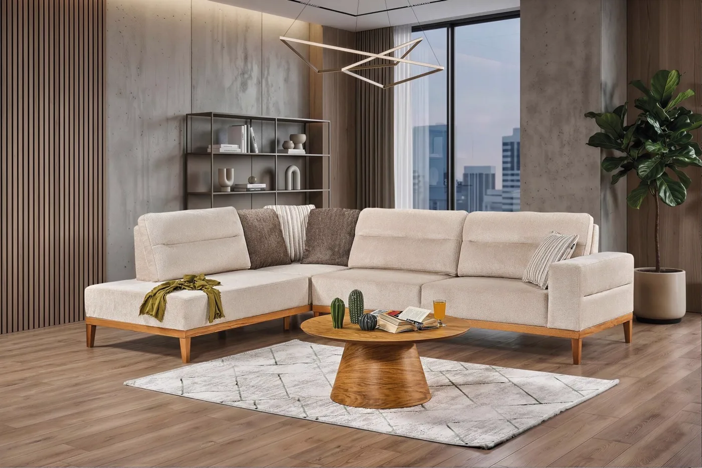 Mina Corner Sofa Set ASM1057