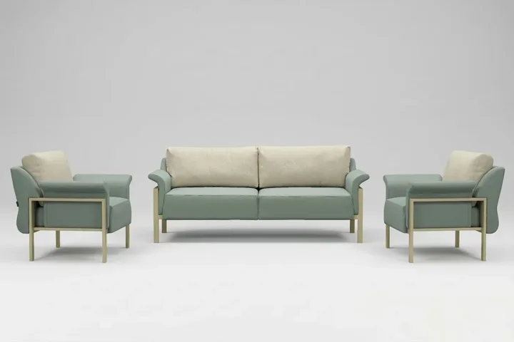 Aqua Office Armchair Set FSM1426