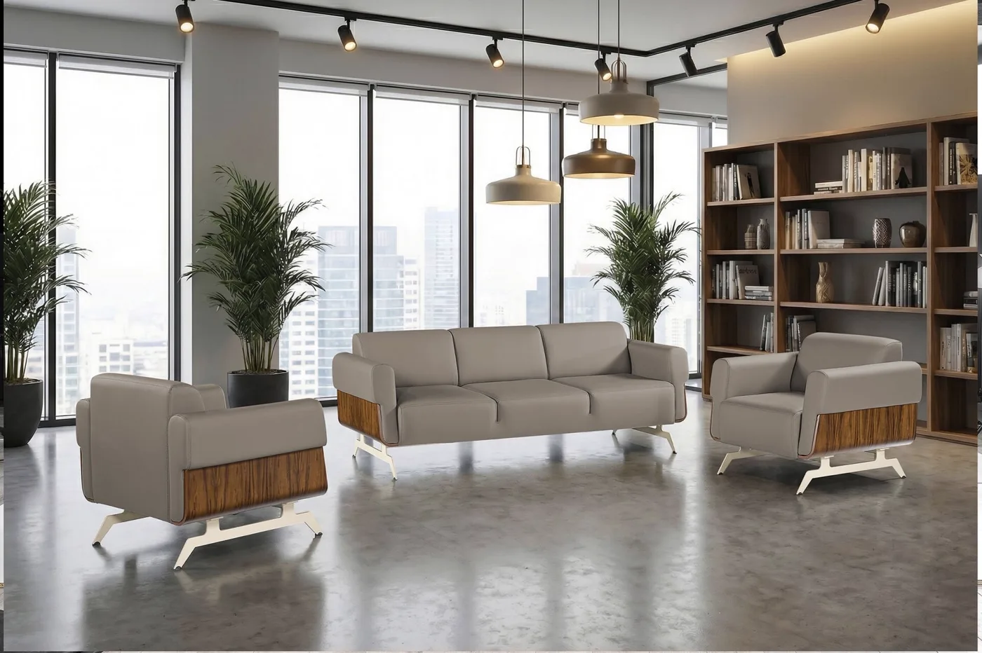 Ensemble de fauteuils de bureau Maggie FSM1403