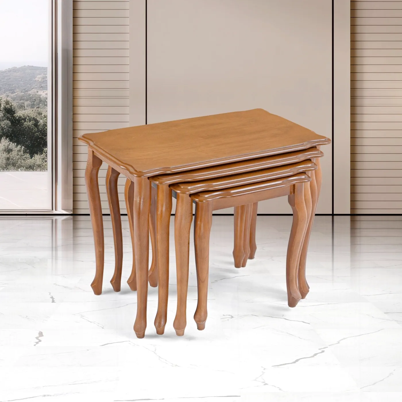Lukens Nesting Tables Walnut TN0704