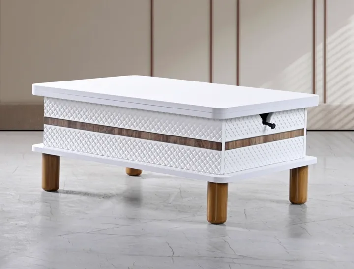 Tavolo smart sollevabile Bohem bianco TN0611