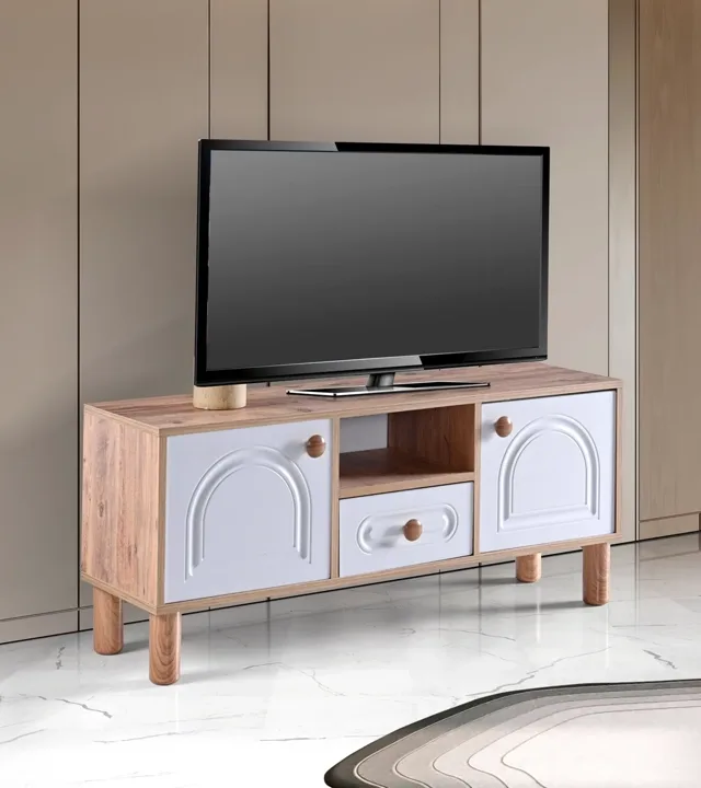 Aslan Bohem 120 TV Table Atlantic Pine - White TN0578
