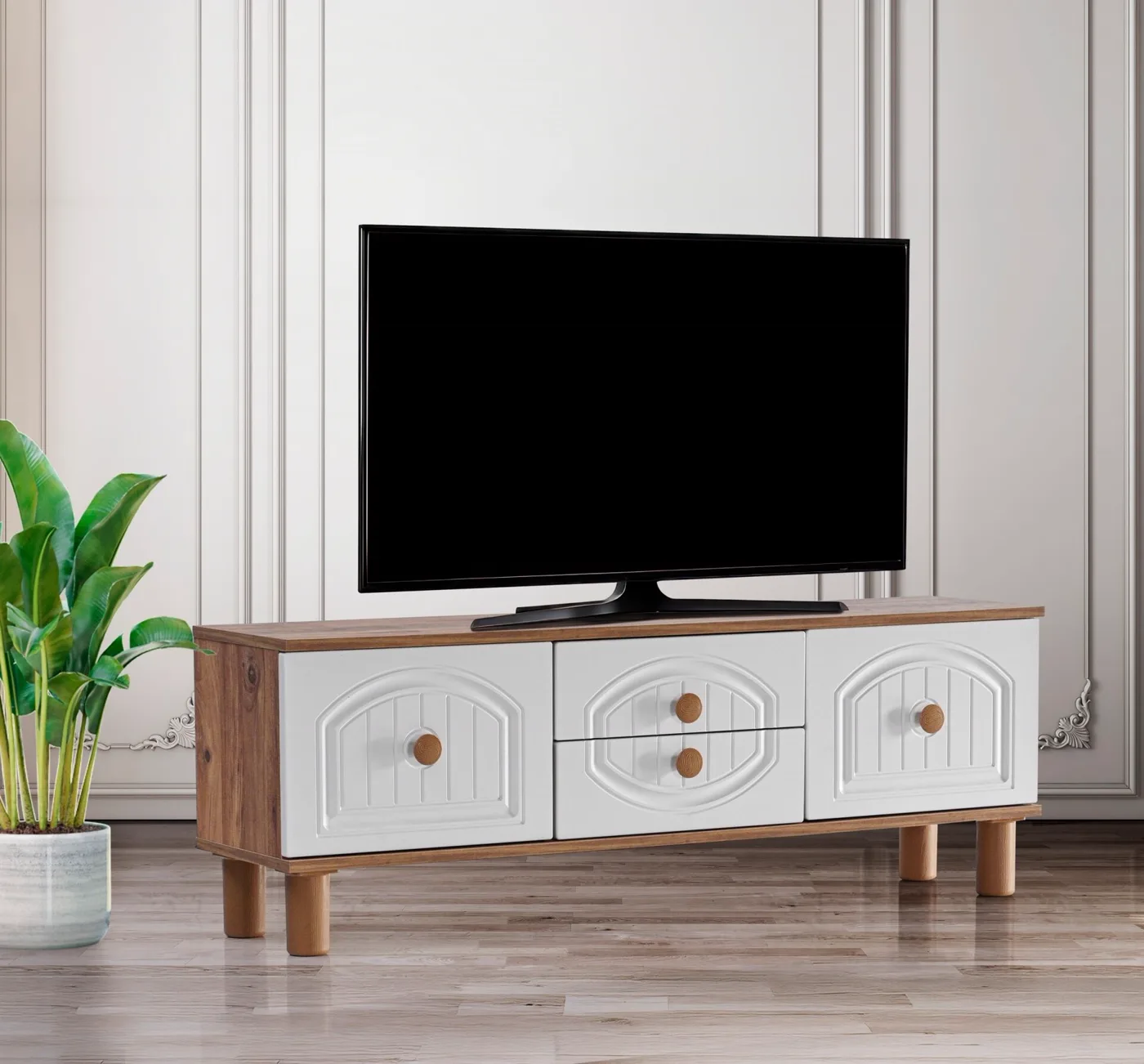 Aslan Ege Konak TV Stand Atlantic Pine - White TN0570
