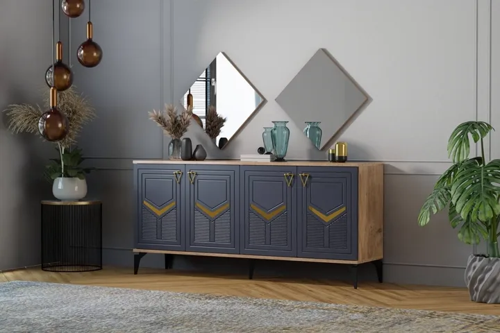 Elmas Console, Atlantic Pine - Anthracite TN0535