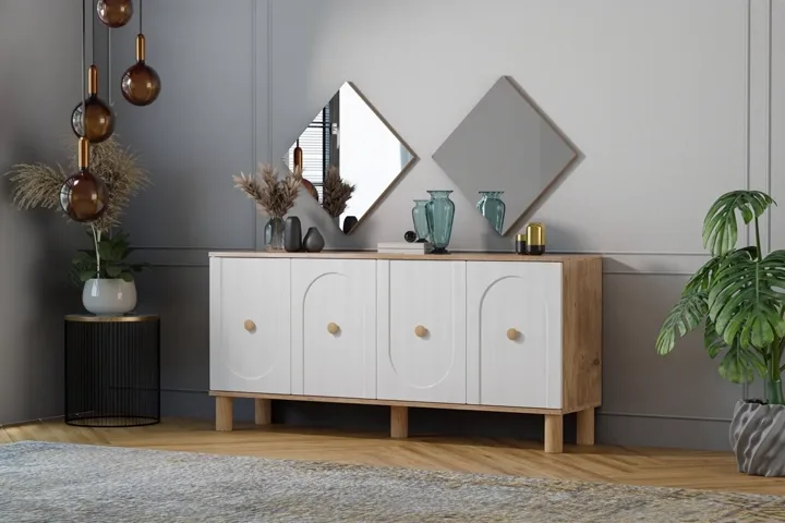 Vintage Console, Atlantic Pine - White TN0530