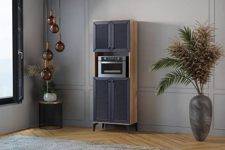 Naz Atlantic Pine - Anthracite Oven Cabinet TN0527