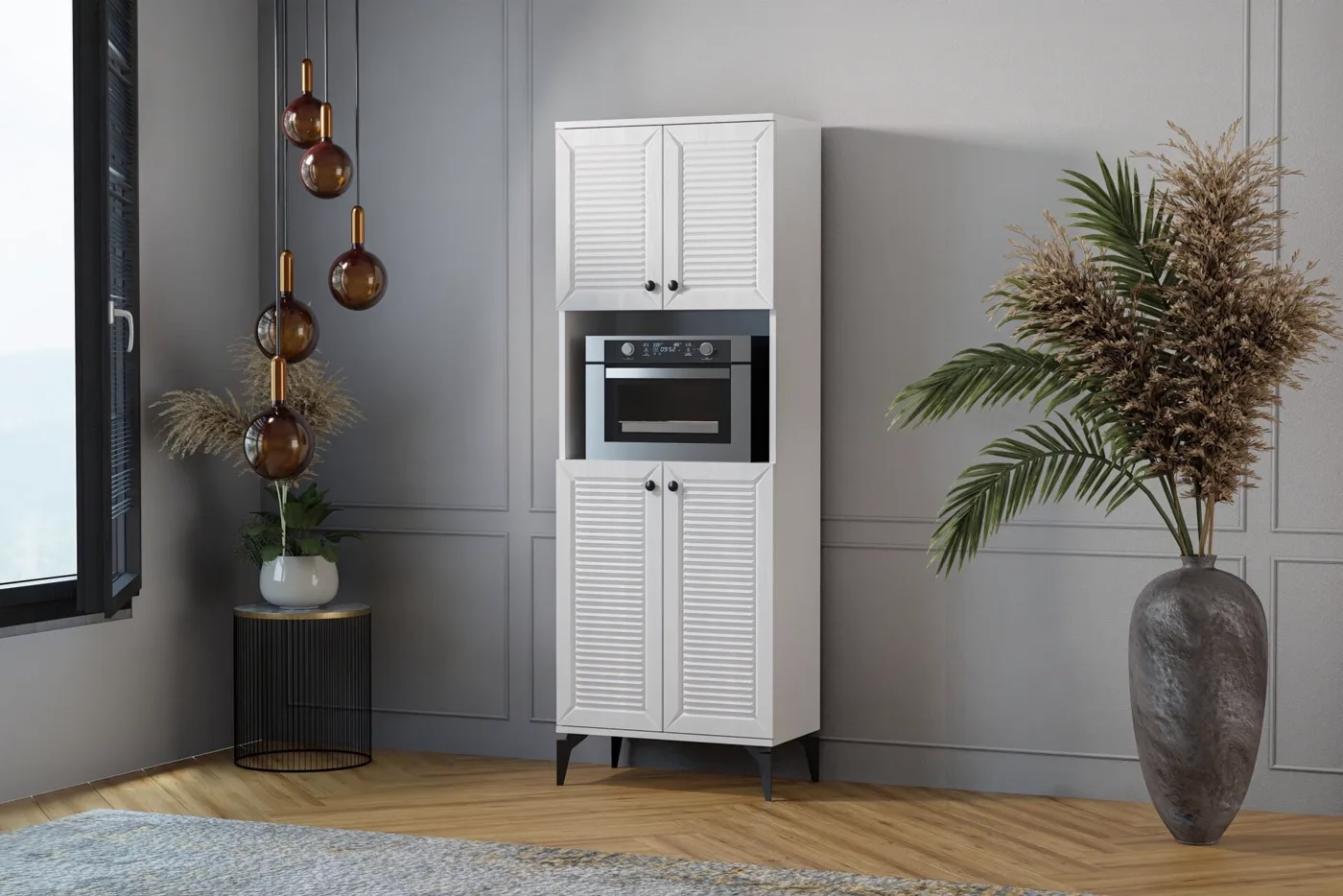 Naz White Oven Cabinet TN0524