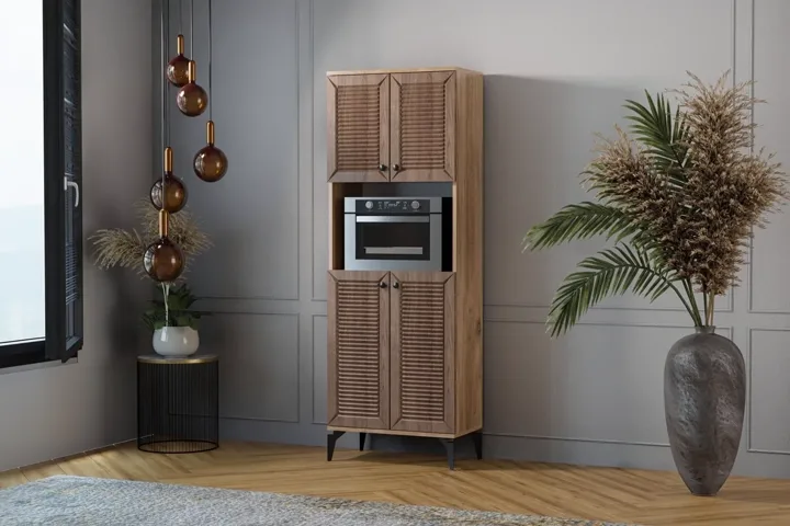 Naz Atlantik Kiefer - Nussbaum Ofenschrank TN0525