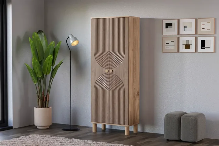 Mira Atlantic Pine - Walnut Multi-purpose Cabinet TN0480