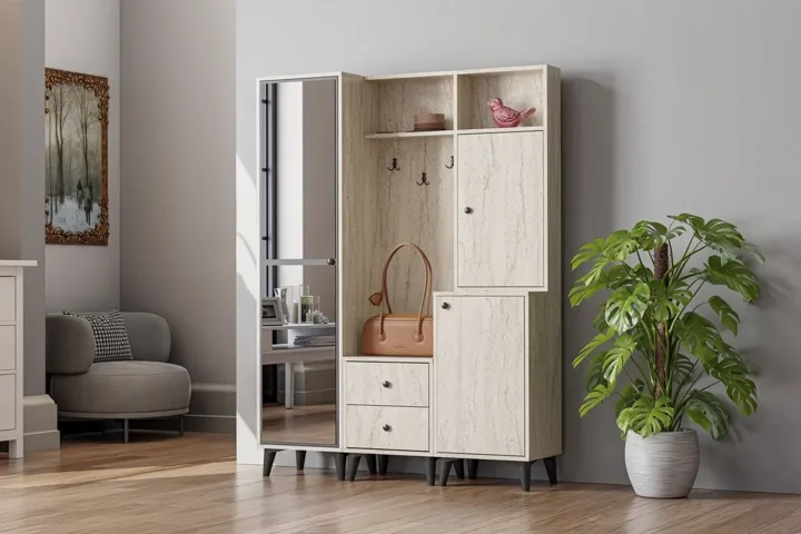 Azra Garderobe - Travertin-Optik TN0452