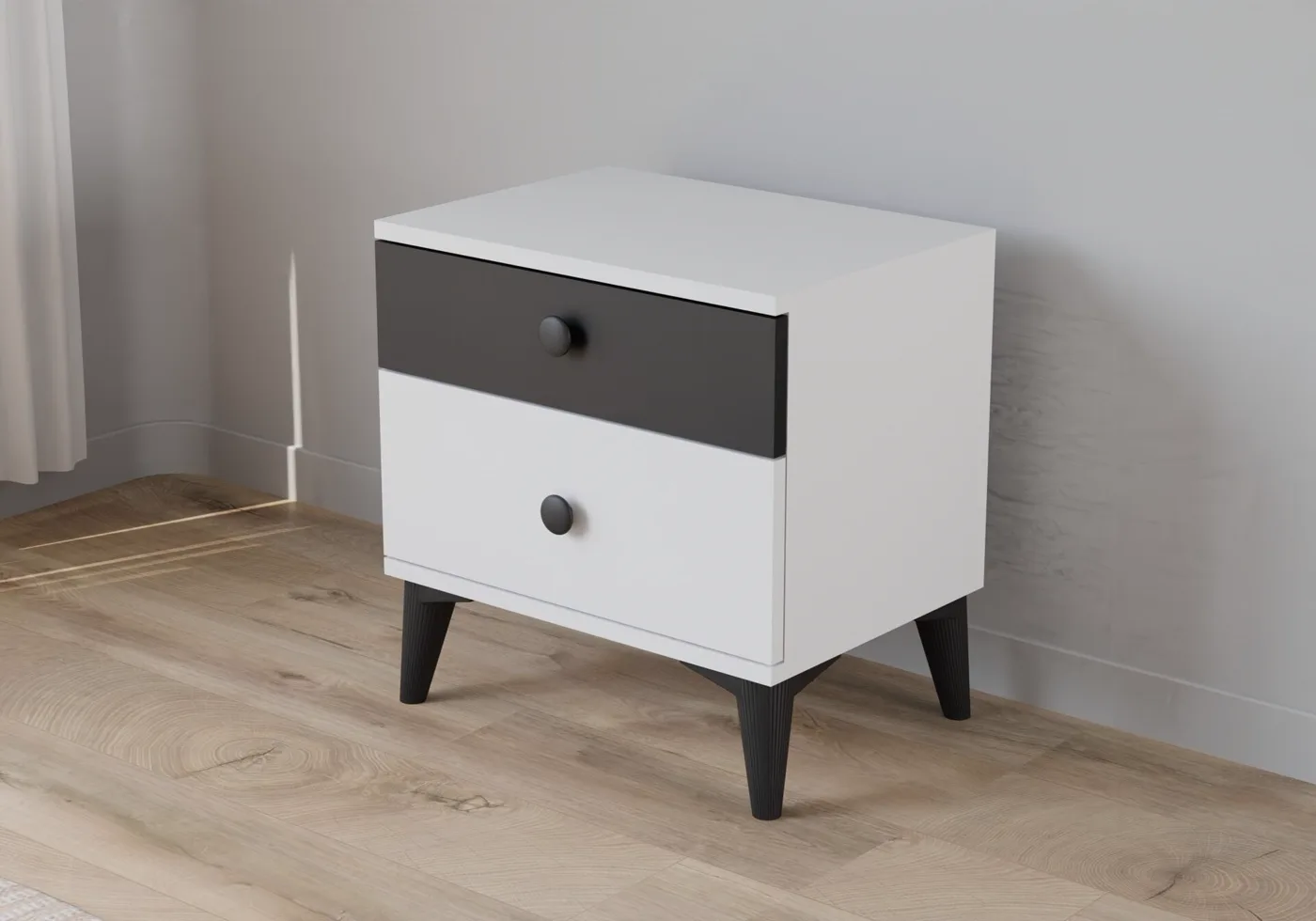 Tire Bedside Table - White TN0424